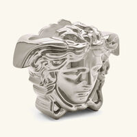 versace medusa grande vase medium silver