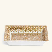 bernardaud venise trinket tray rectangular small gold