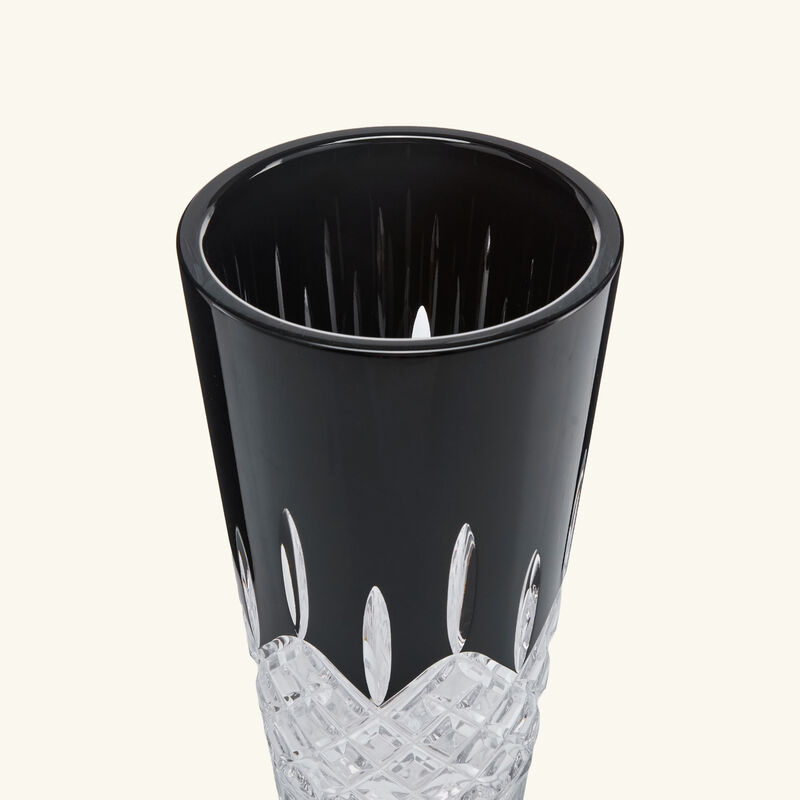 waterford lismore black vase medium black
