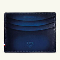 st dupont atelier blue credit card holder blue