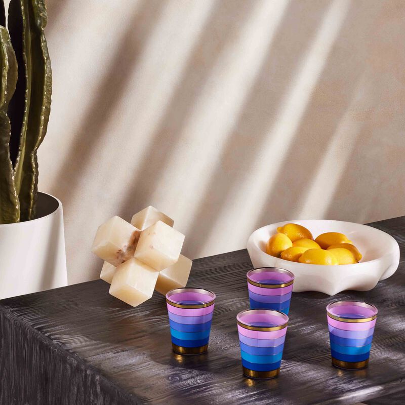 Scala Drinking Glass Blue Set Of 4 jonathan adler scala drinking glass blue set of 4