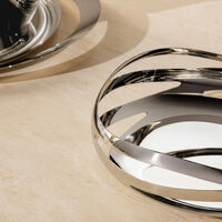 georg jensen cobra bread   fruits plate round clear