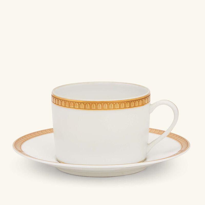 Malmaison Tea Cup & Saucer Gold christofle malmaison tea cup saucer gold