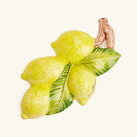 les ottomans lemon sculpture small yellow