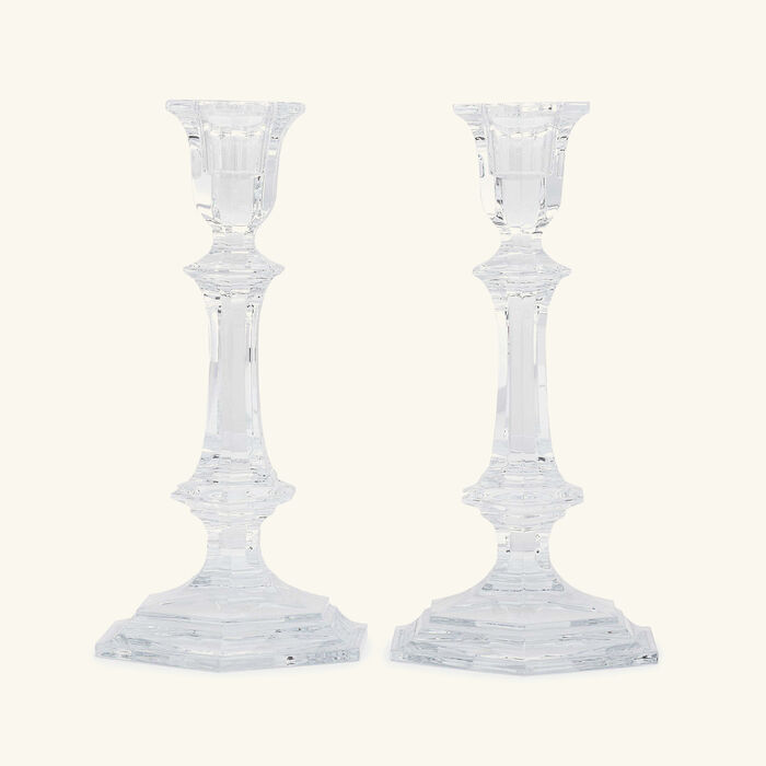 baccarat harcourt candle holder clear