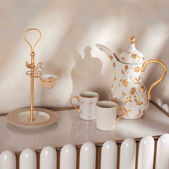 villari butterfly mug pink