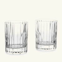 baccarat harmonie drinking glass small clear set of 2