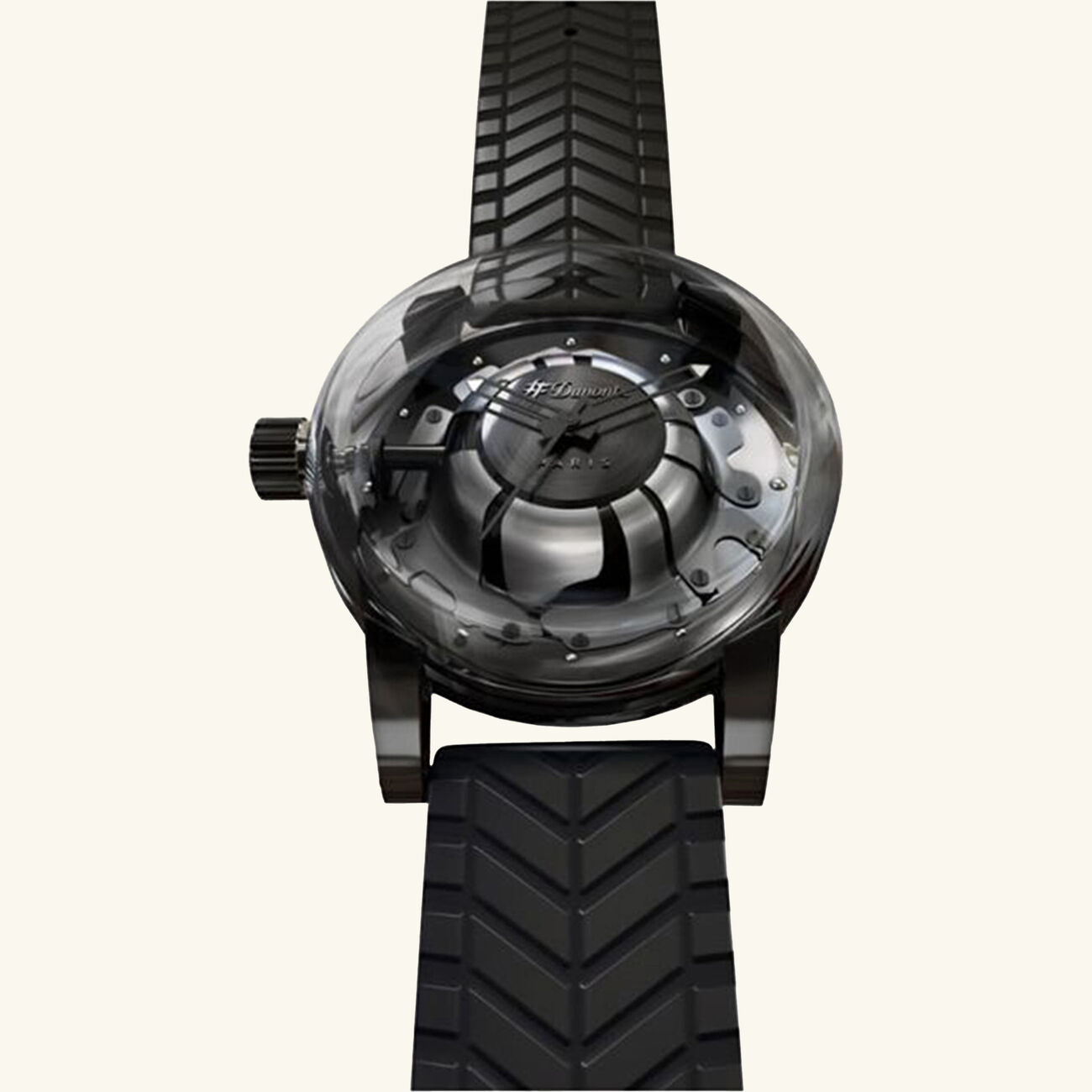 st dupont hyperdome uhr be extreme watch black