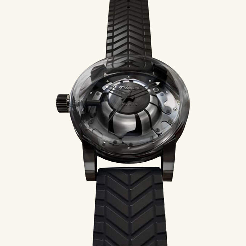 st dupont hyperdome uhr be extreme watch black
