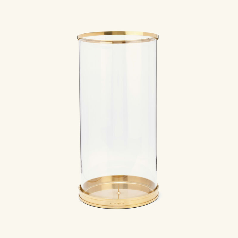 ralph lauren home modern hurricane candle holder gold