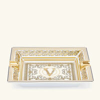 versace virtus gala plate round white 17cm