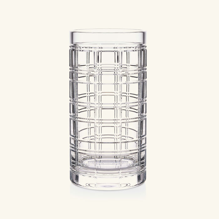 ralph lauren home hudson plaid vase small clear