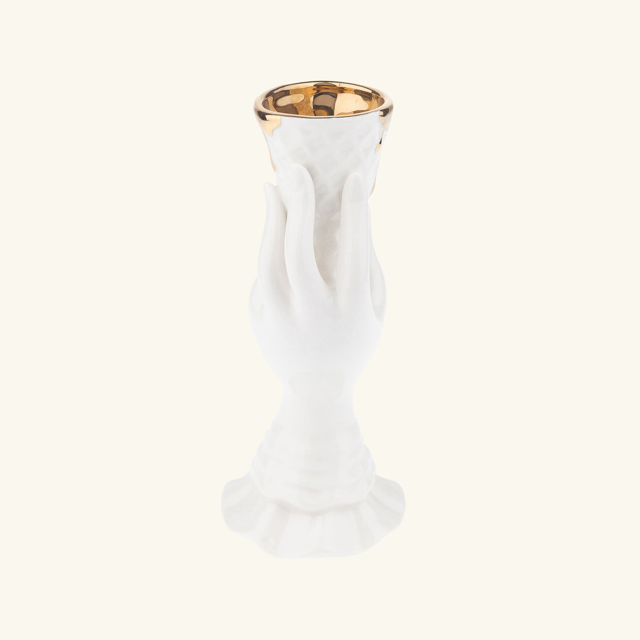jonathan adler gilded i scream vase small white