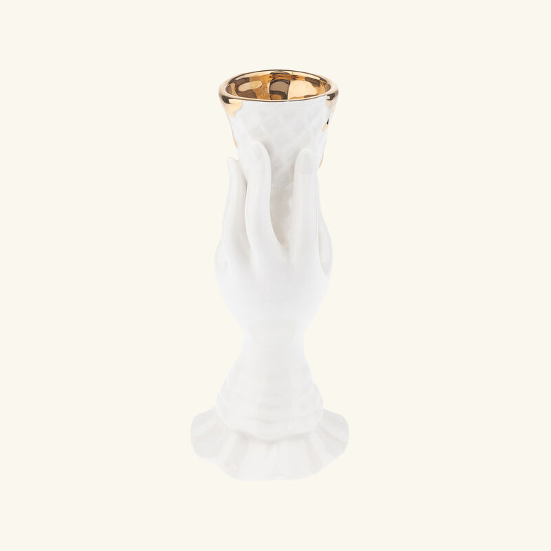 jonathan adler gilded i scream vase small white