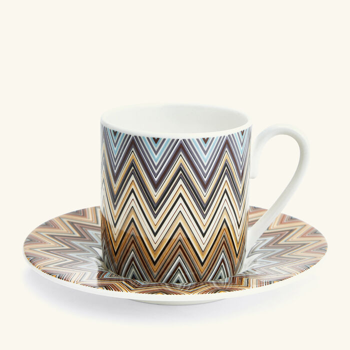 missoni home zig zag jarris coffee cup saucer pattern set of 6