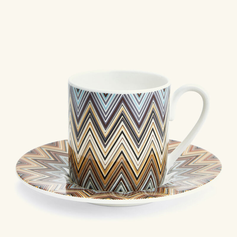 missoni home zig zag jarris coffee cup saucer pattern set of 6