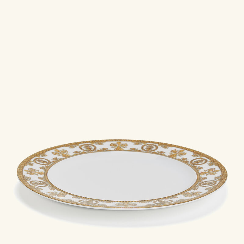 versace i love baroque plate round white 22cm