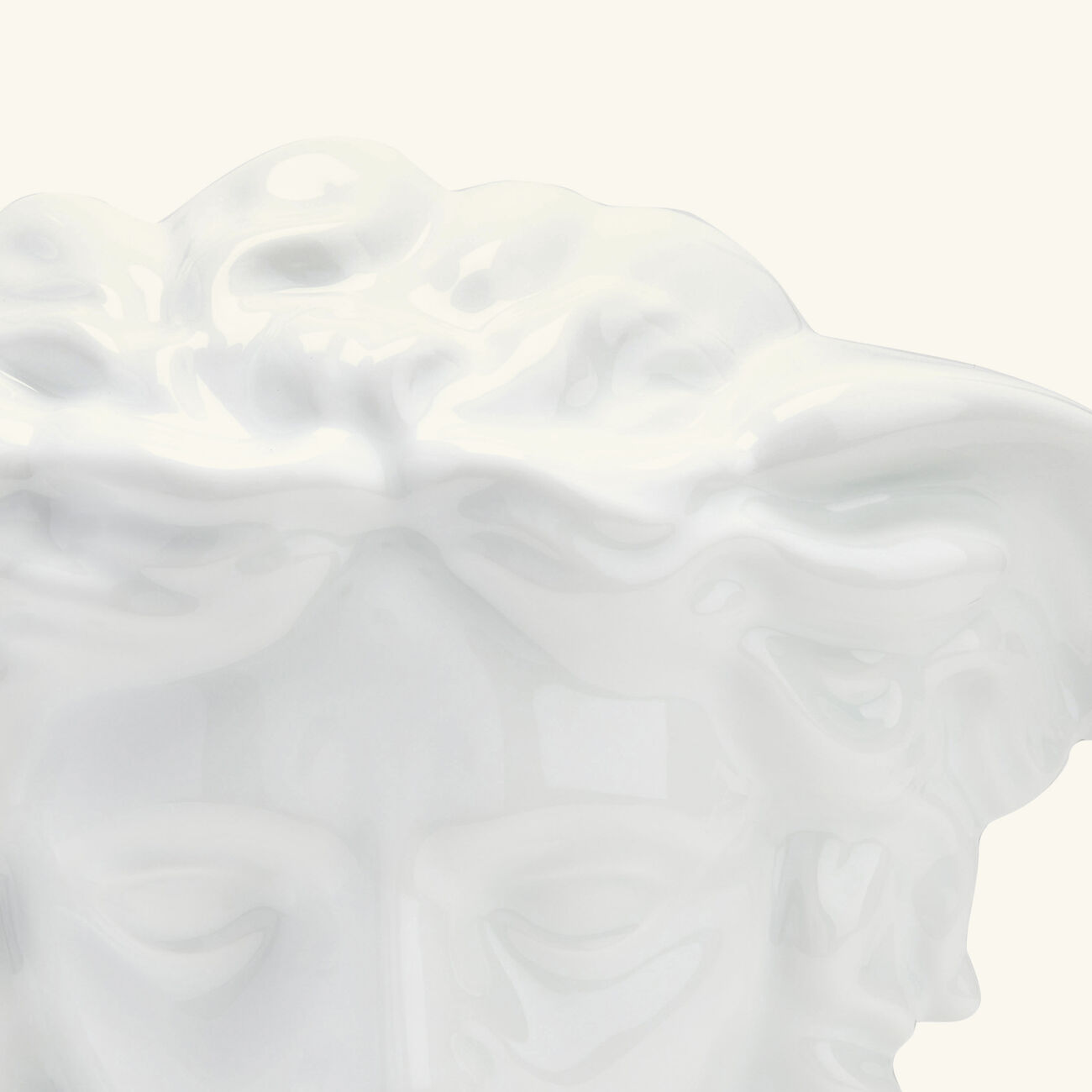 versace medusa grande vase medium white