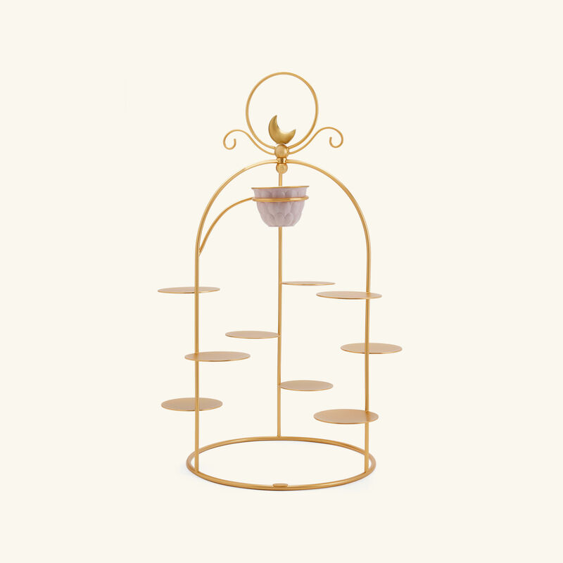 فيلاري قاعدة المعجنات وحامل فناجين القهوة بيكوك إكسترافاجانزا باللون الذهبي