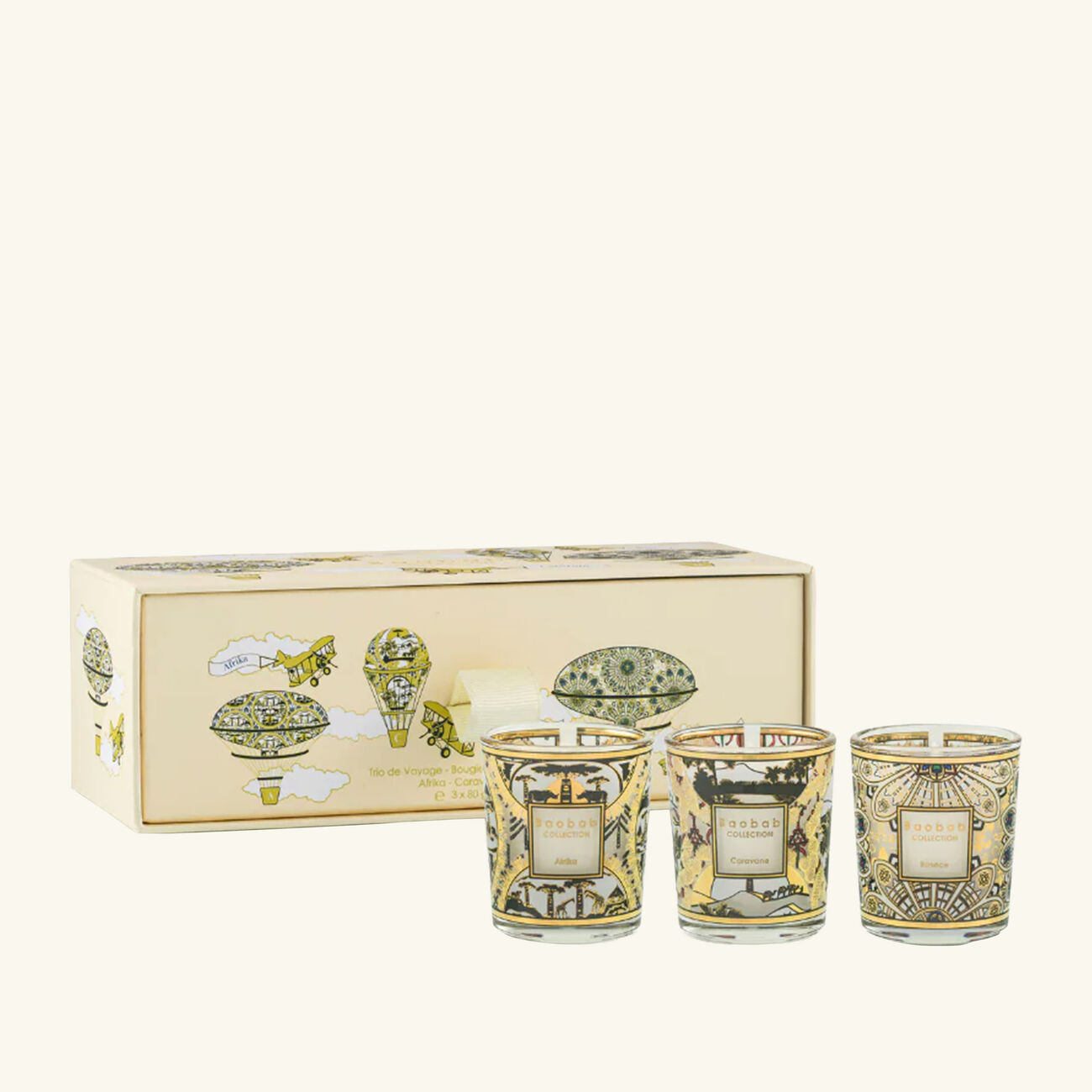 Caravane Trio Candle Gift Set baobab collection caravane trio candle gift set