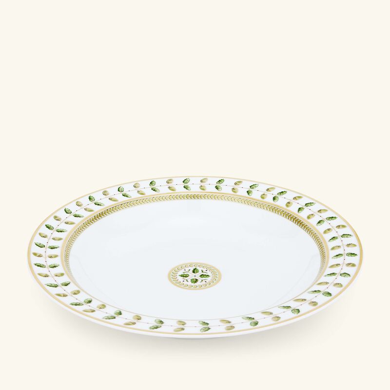 bernardaud constance deep dish round green 29cm