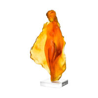 daum marine sculpture large orange