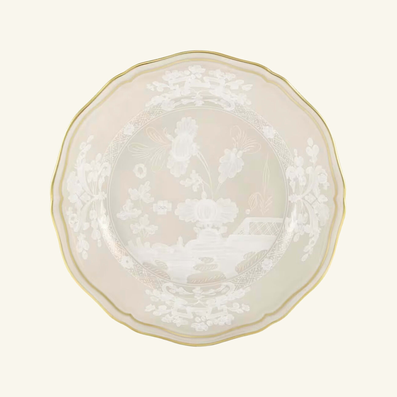 طبق خبز دائري ميرجينا أورينتي إيطاليانو باللون البيج 17 سم جينوري 1763 طبق خبز دائري ميرجينا أورينتي إيطاليانو باللون البيج 17 سم