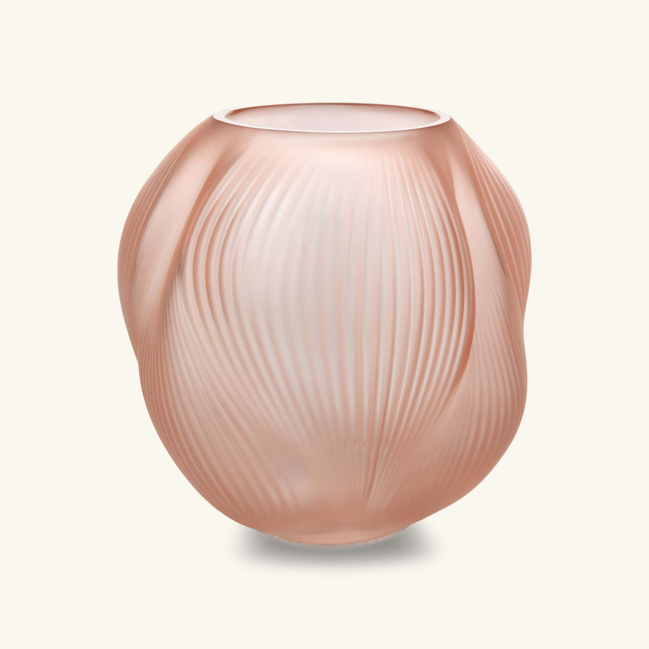 lalique alize vase small pink