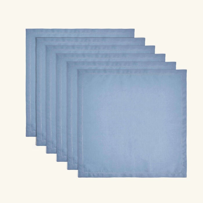 catherine denoual feliz napkin blue set of 6