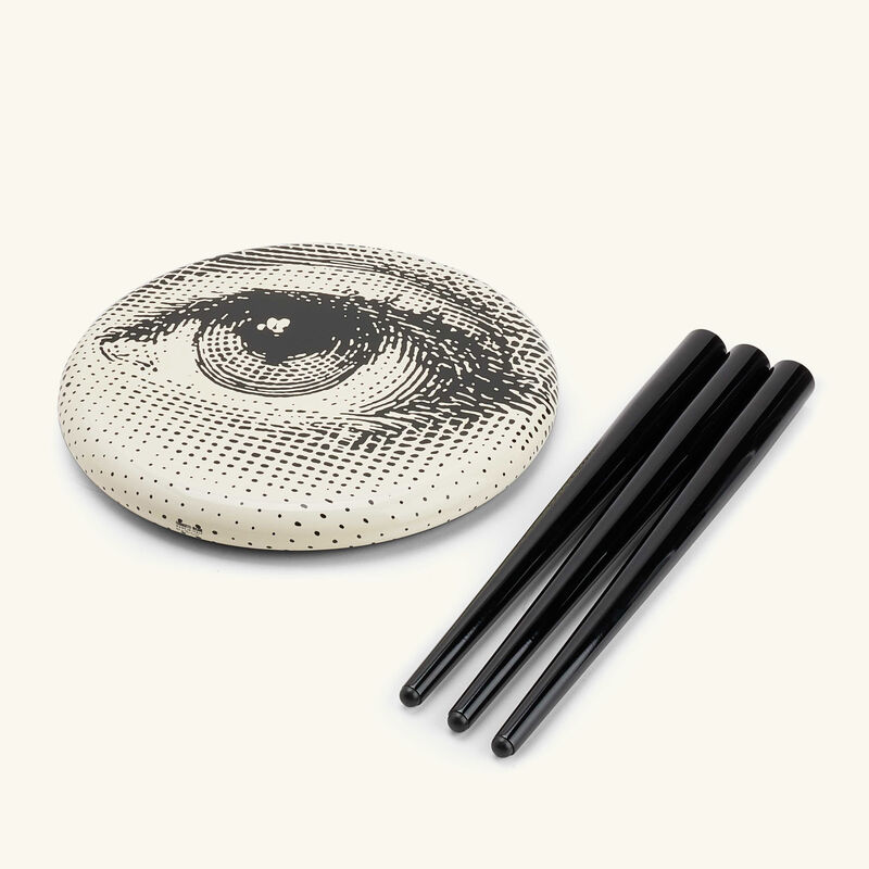 Occhio Stool Grey fornasetti occhio stool grey