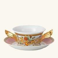 le jardin de versace trinket tray square small pink