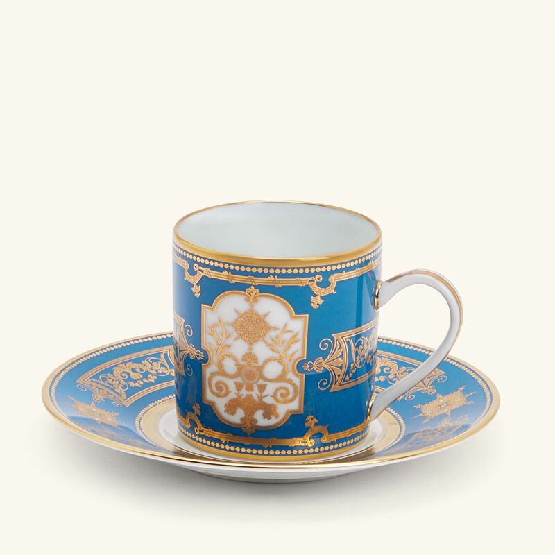 Aux Rois Coffee Cup & Saucer Blue bernardaud aux rois coffee cup saucer blue