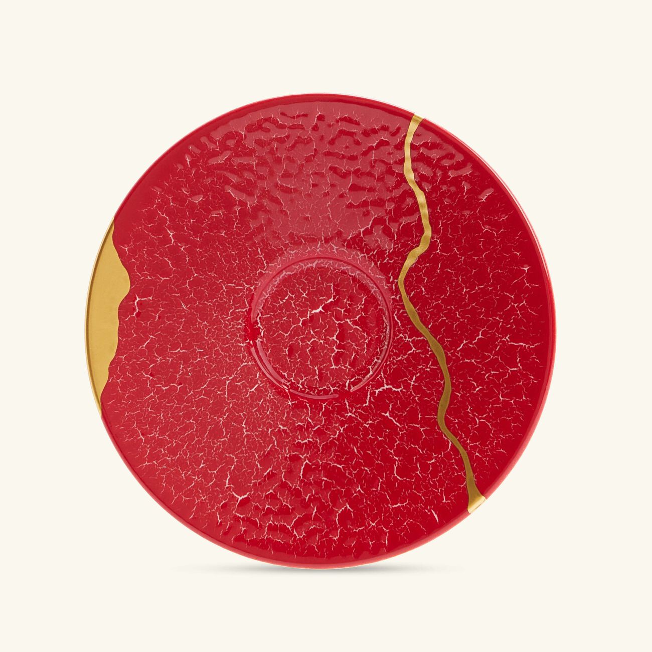 bernardaud kintsugi rouge espresso cups and saucers   set of 2