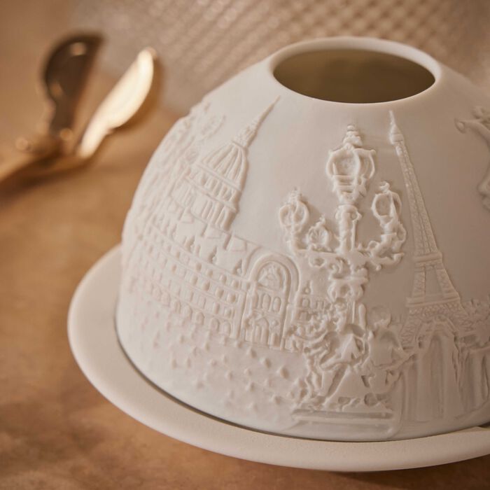 bernardaud paris monuments led lithophanie