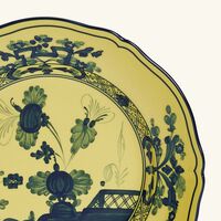 ginori 1735 antico doccia dessert plate round yellow 21cm