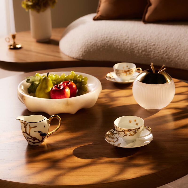 Aux Oiseaux Milk Pitcher Gold bernardaud aux oiseaux milk pitcher gold