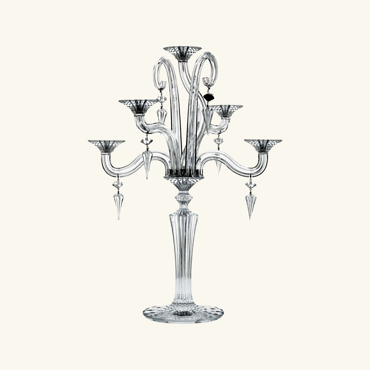 baccarat mille nuits candlelabra clear 5 candles