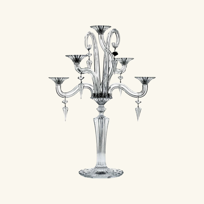 baccarat mille nuits candlelabra clear 5 candles
