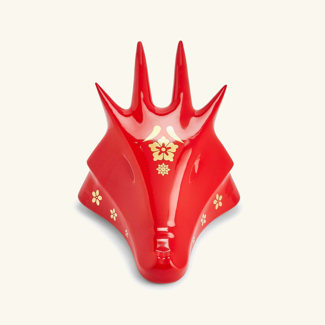 lladro the dragon sculpture small red