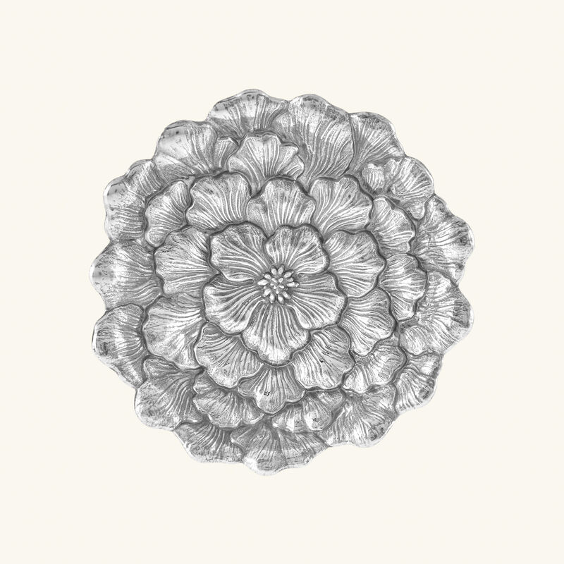 بوتشيلاتي وعاء على شكل زهرة الجاردينيا فضي بحجم صغير