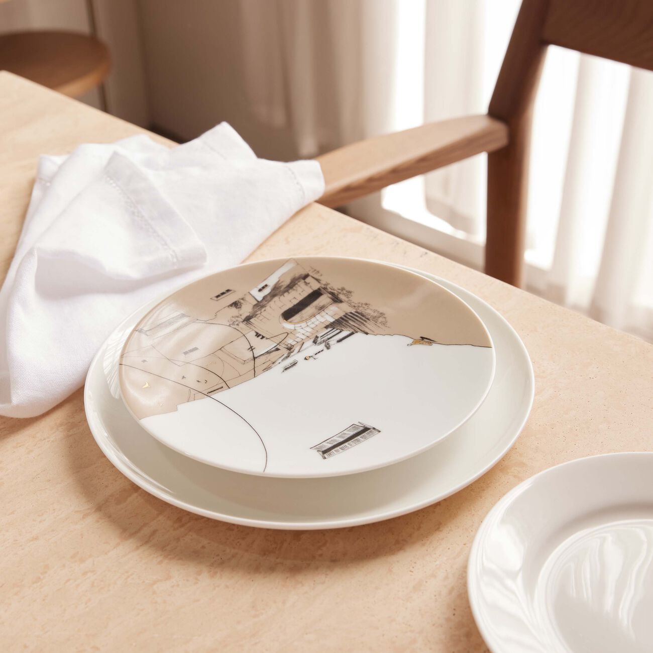 Naseem Cake Stand & Dessert Plate Set Of 4 silsal naseem cake stand dessert plate set of 4