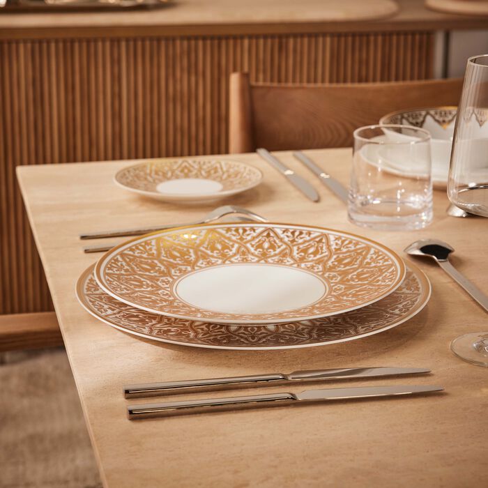 bernardaud venise dinner plate round gold 27cm