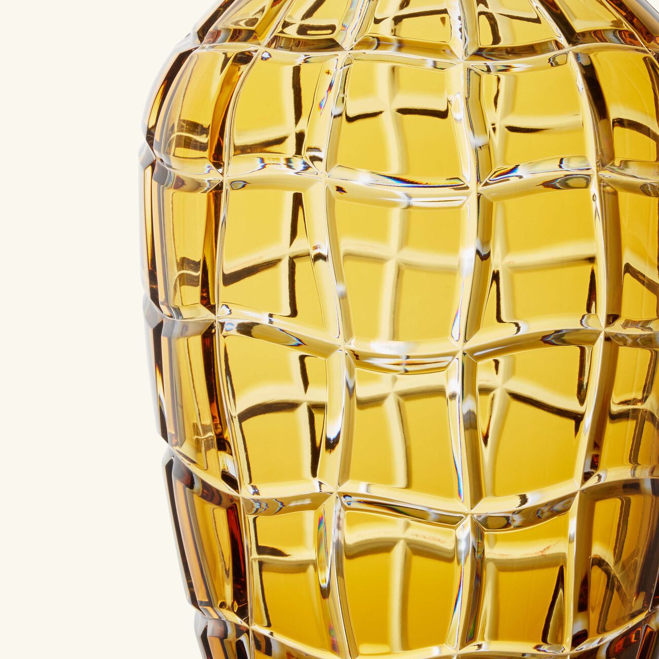 ماريو تشيوني مزهرية لاندمارك صفراء بحجم كبير