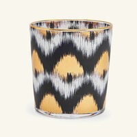 les ottomans ikat tumbler glass black