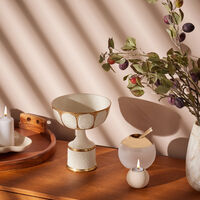 villari peacock cake stand white