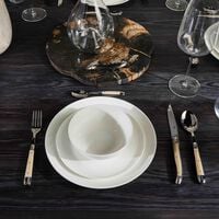 forge de laguiole acrylic handle table knife black set of 6