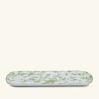 bernardaud albertine cake platter rectangular green 38cm