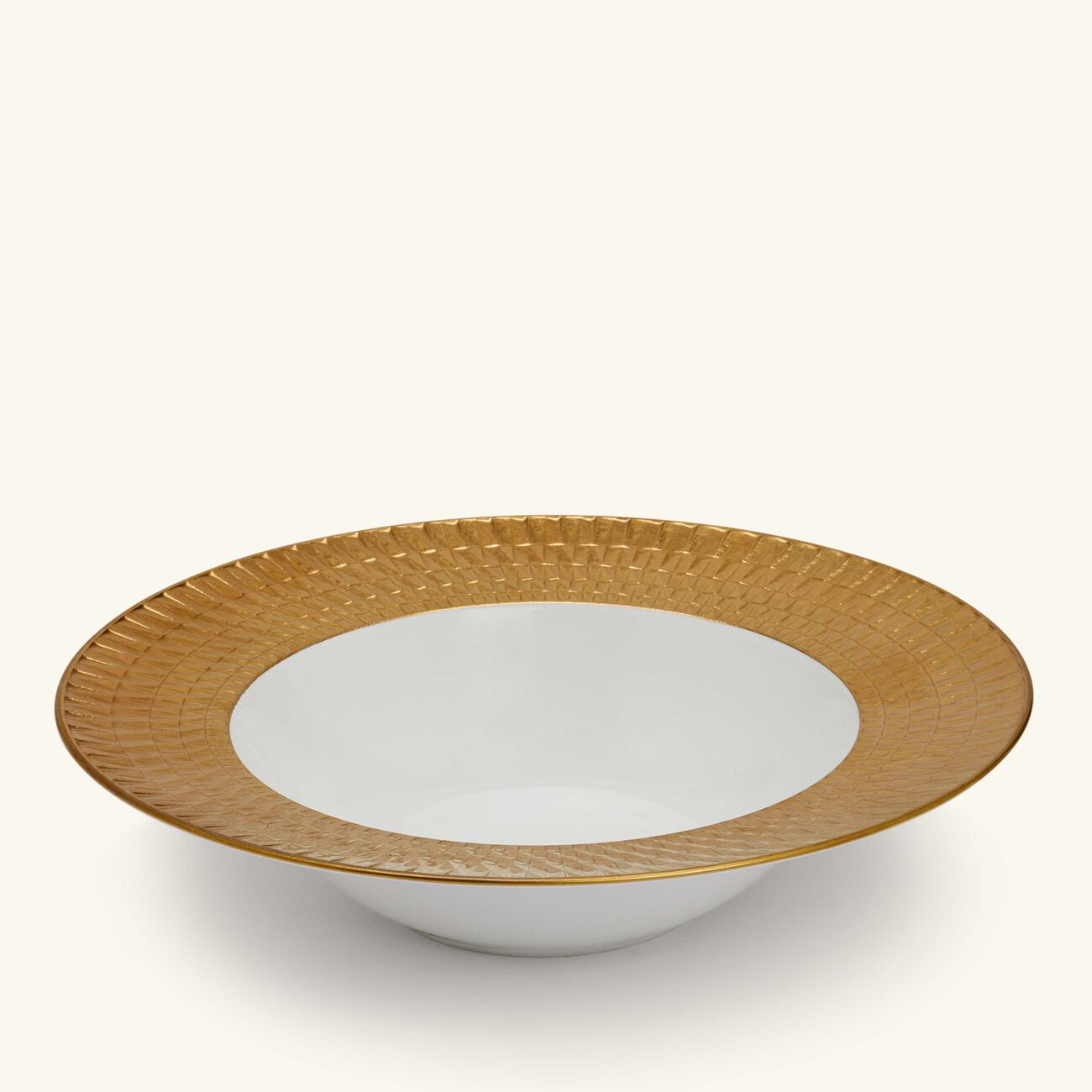 Twist Soup Plate Round Gold 22cm bernardaud twist soup plate round gold 22cm