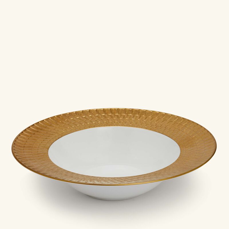 Twist Soup Plate Round Gold 22cm bernardaud twist soup plate round gold 22cm