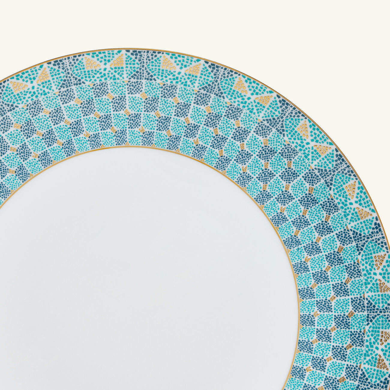 haviland portofino dinner plate round blue 28cm
